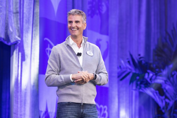 Josh D'Amaro on stage D23 Event