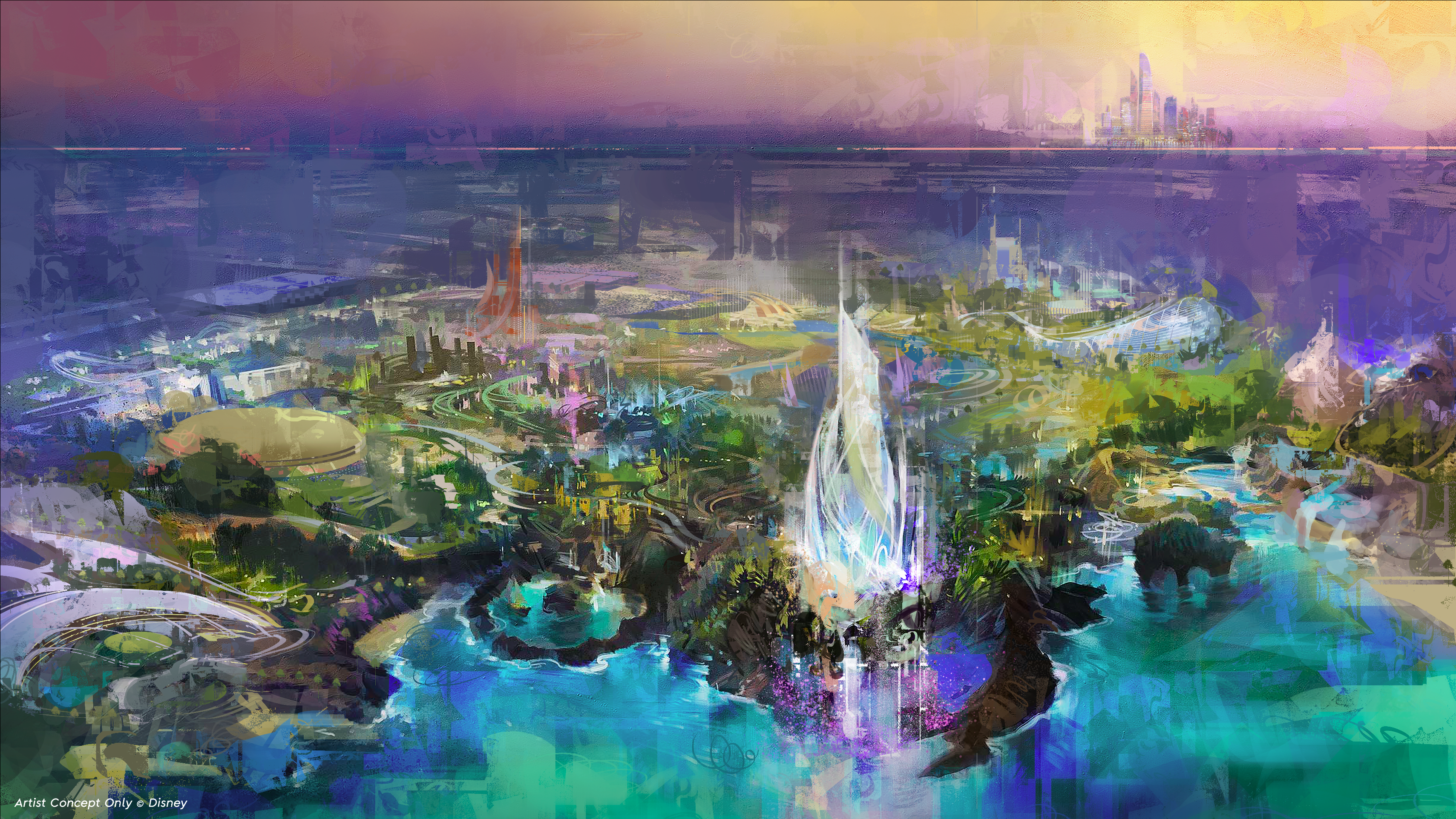 Concept Art of Disney Abu Dhabi Resort